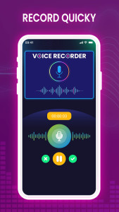 اسکرین شات 2 برنامه Voice Recorder
