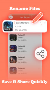 اسکرین شات 6 برنامه QRecorder: Screen Recorder