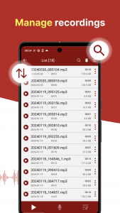 اسکرین شات 3 برنامه voice recorder - pro recorder