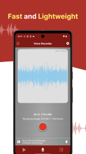 اسکرین شات 2 برنامه voice recorder - pro recorder