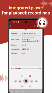 اسکرین شات برنامه voice recorder - pro recorder 6