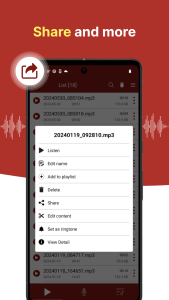 اسکرین شات 4 برنامه voice recorder - pro recorder
