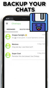 اسکرین شات برنامه Recover Deleted Messages, Status Saver - ChatSpy 3