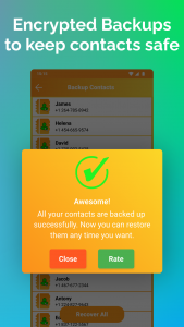 اسکرین شات برنامه Recover Deleted Contacts 4