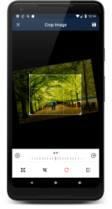 اسکرین شات 2 برنامه Crop Image - Resize image