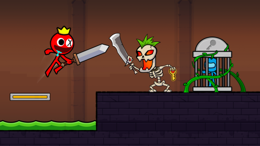 اسکرین شات 1 بازی Red Stick Boy: Adventure Game