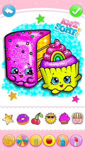 اسکرین شات 6 برنامه Cupcakes Coloring Book Glitter