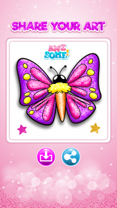 اسکرین شات بازی Glitter Butterfly Coloring - L 7