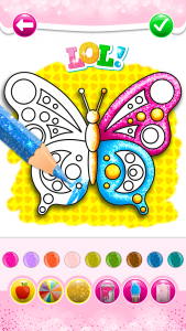 اسکرین شات بازی Glitter Butterfly Coloring - L 4