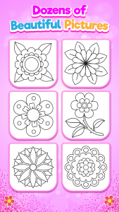 اسکرین شات 5 برنامه Rainbow Flower Coloring and Dr