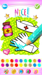 اسکرین شات 2 برنامه Toy Doctor Set coloring and dr