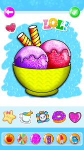 اسکرین شات 1 بازی Food Coloring Game for kids