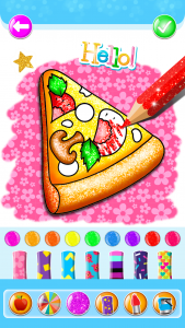 اسکرین شات بازی Food Coloring Game - Learn Col 3