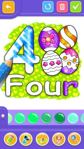 اسکرین شات برنامه Number & ABC Coloring For Kids 5