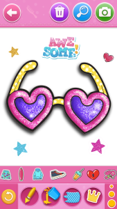 اسکرین شات 2 برنامه Glitter beauty coloring game