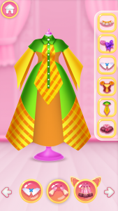 اسکرین شات 3 برنامه Glitter Dress Coloring Game