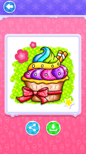 اسکرین شات 8 بازی Glitter Ice Cream Coloring