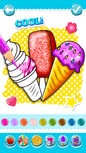 اسکرین شات بازی Glitter Ice Cream Coloring 8