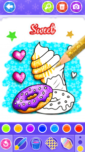 اسکرین شات بازی Glitter Ice Cream Coloring 7