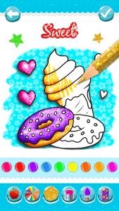 اسکرین شات بازی Glitter Ice Cream Coloring 3