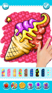 اسکرین شات بازی Glitter Ice Cream Coloring 7