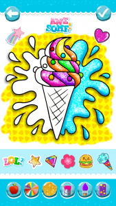 اسکرین شات بازی Glitter Ice Cream Coloring 2