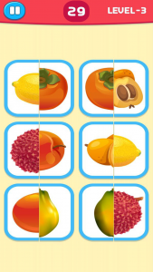 اسکرین شات برنامه Fruits Matching Game 2