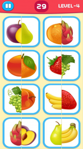 اسکرین شات برنامه Fruits Matching Game 1