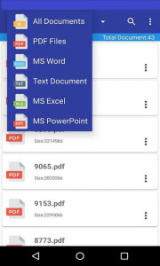 اسکرین شات برنامه Word Excel Powerpoint PDF Reader 2
