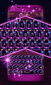 اسکرین شات برنامه Dark Purple Keyboard 3