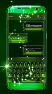 اسکرین شات برنامه Green Keyboard 4