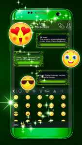 اسکرین شات برنامه Green Keyboard 3