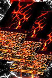اسکرین شات برنامه Burning Fire Keyboard 5