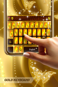 اسکرین شات برنامه Gold Keyboard 2