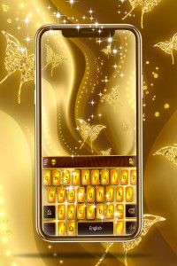 اسکرین شات برنامه Gold Keyboard 1