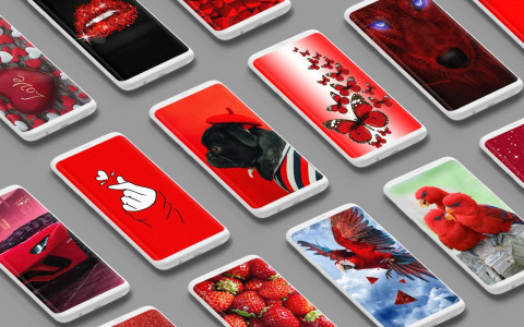 اسکرین شات 1 برنامه Red Wallpaper