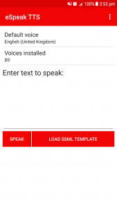 اسکرین شات برنامه eSpeak NG Text-to-Speech 1