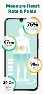 اسکرین شات 2 برنامه Pulsebit: Heart Rate Monitor