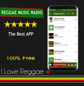 اسکرین شات برنامه Reggae Music Free 5