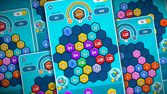 اسکرین شات 8 بازی HexPuz - Merge Hexa Puzzle