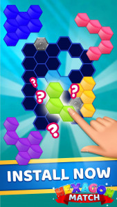 اسکرین شات بازی Hexagon Match 4
