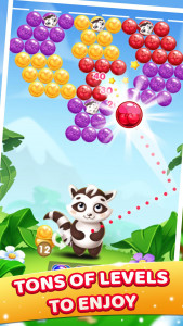 اسکرین شات بازی Raccoon Bubbles 3