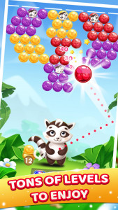 اسکرین شات بازی Raccoon Bubbles 3