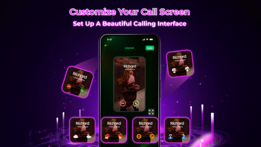 اسکرین شات برنامه Color Phone: Call Screen Theme 3