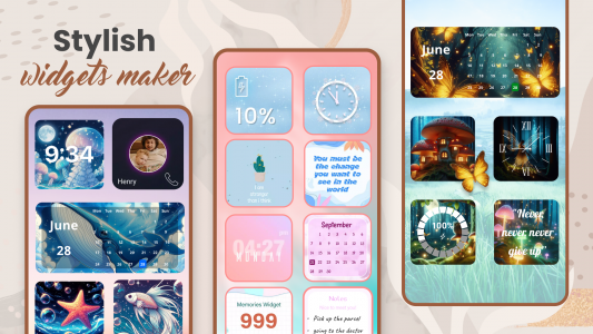اسکرین شات 1 برنامه Widget 2025: Aesthetic Widgets
