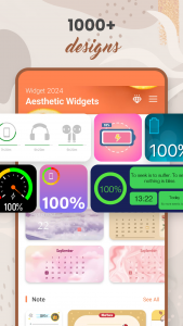 اسکرین شات 4 برنامه Widget 2025: Aesthetic Widgets