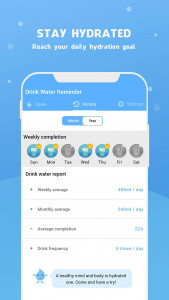 اسکرین شات 8 برنامه Water Reminder - Remind Drink