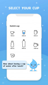 اسکرین شات 2 برنامه Water Reminder - Remind Drink