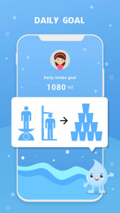 اسکرین شات 3 برنامه Water Reminder - Remind Drink