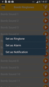 اسکرین شات برنامه Bomb Ringtones Blast Ringtones 2